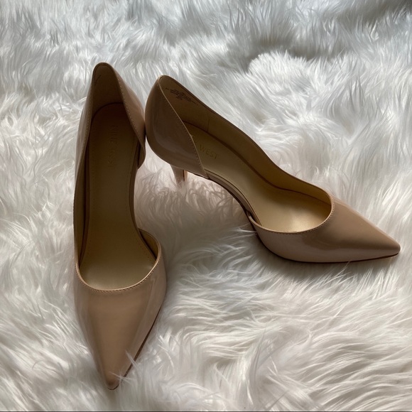 Nine West Shoes - Nine West Nude Patent Heels